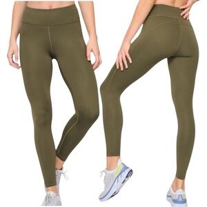 OUTDOOR VOICES Women's Tech Sweat 7/8 Leggings in Vine | Olive Green | Medium